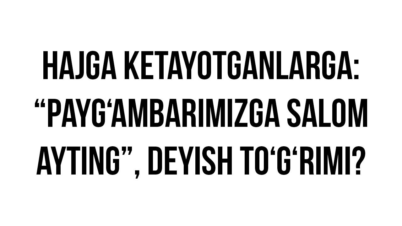 Savol-javob: 