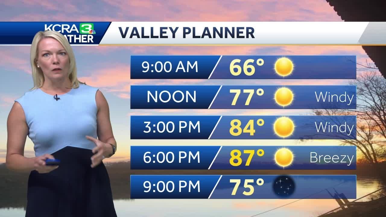 Bright and breezy day for Sacramento. How long the North wind will inger.