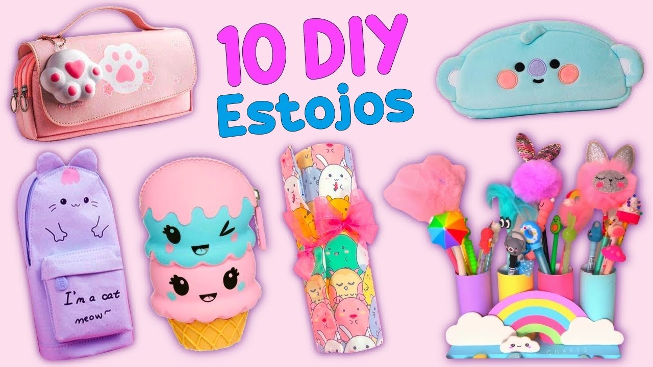10 IDEIAS DE ESTOJOS E PORTA-LÁPIS QUE VOCÊ VAI ADORAR - BONITO E FÁCIL