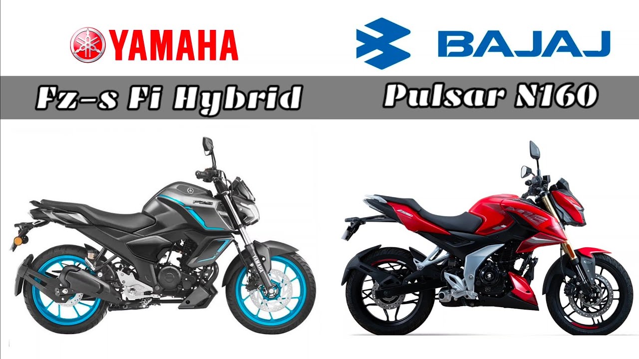 Yahama Fz-s fi Hybrid ⚡ vs Pulsar N160⚡ | Full Comparison | city Bikes | #pulsarn160 #fzsfihybrid