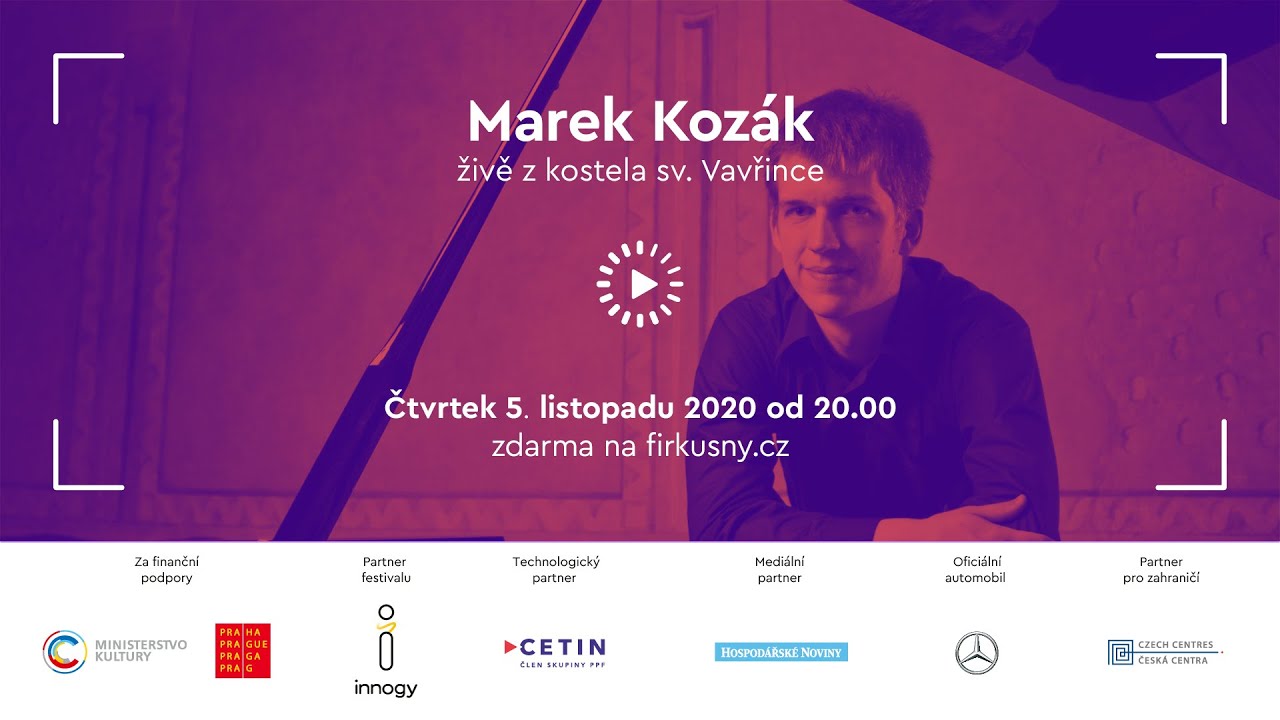 Marek Kozák – živě z kostela sv. Vavřince