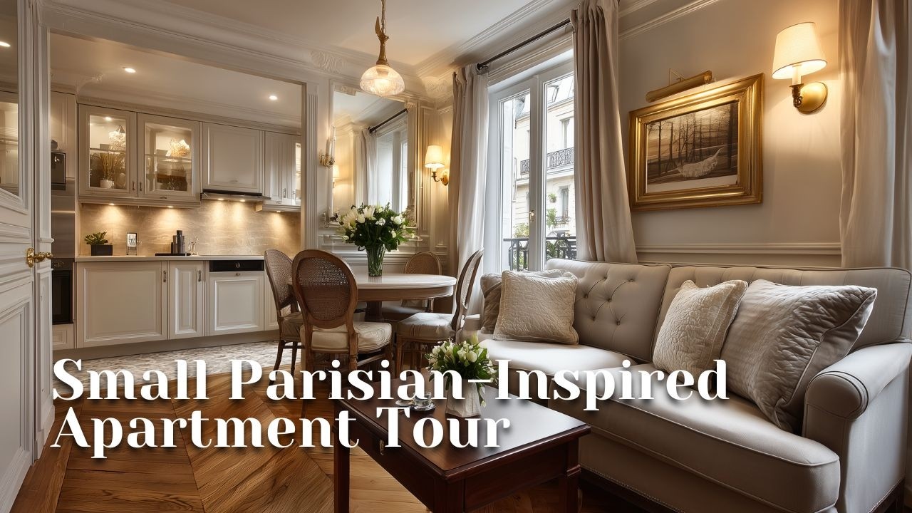 Small Parisian-Inspired Apartment Tour | Timeless French Interior Ideas