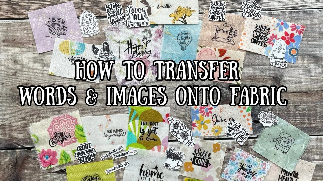 Transfer words & images to fabric // t-shirt transfer tutorial // make your own sewing labels