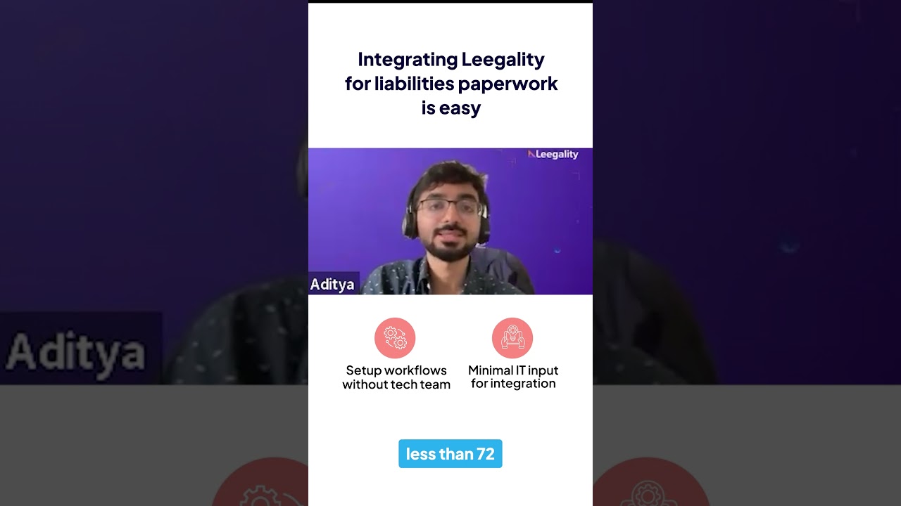 Integrating Leegality is fast and easy 