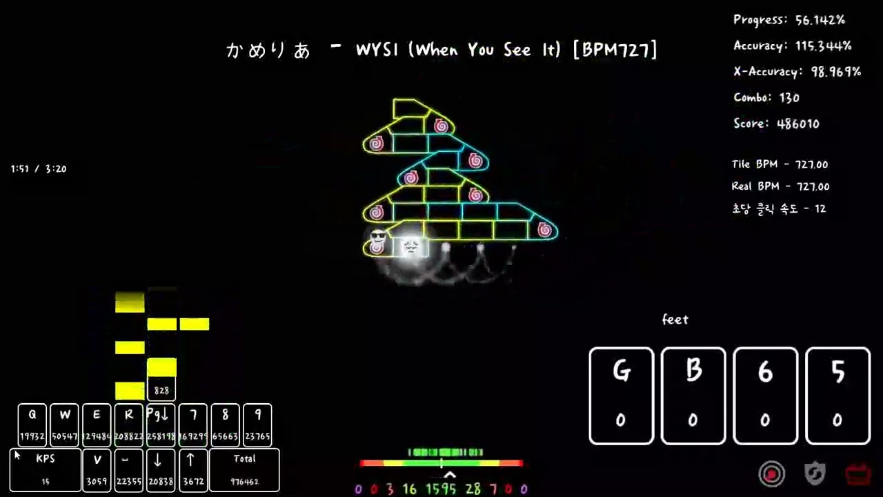 [ADOFAI] かめりあ - WYSI [Map by tBAN] Strict Clear!!