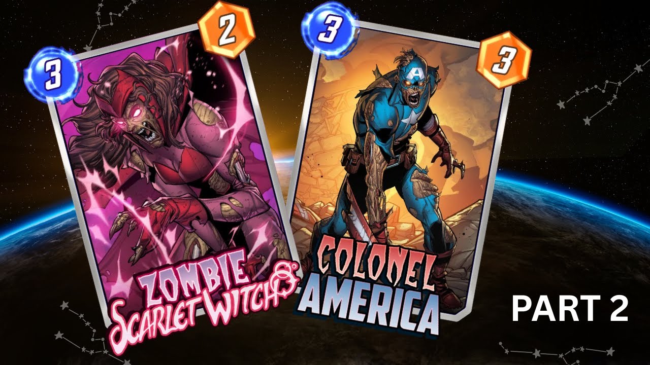 Playing Zombie Scarlet Witch and Colonel America in Marvel Snap - part 2