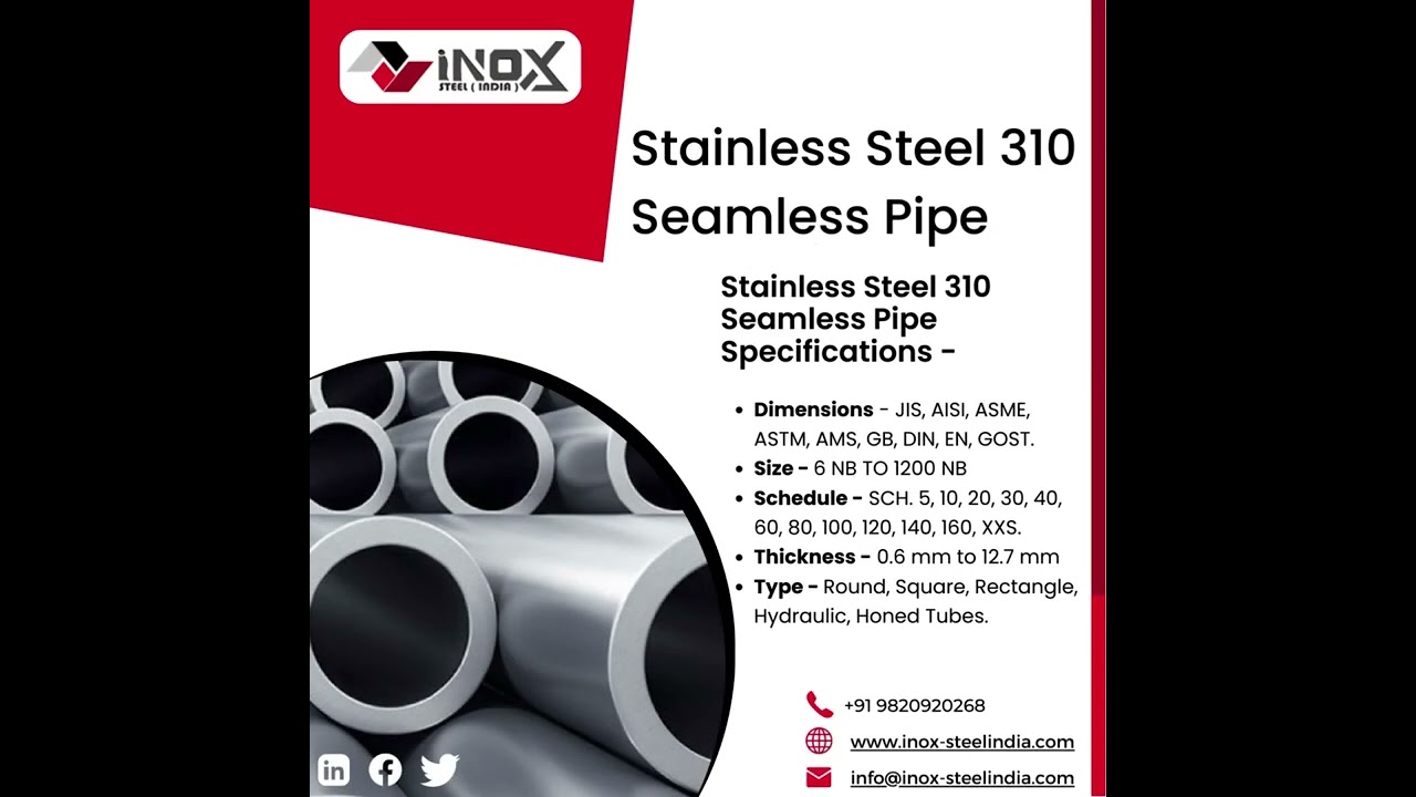 Stainless Steel Pipes| Stainless Steel Seamless Pipe| Stainless Steel 304 Pipe - Inox Steel India
