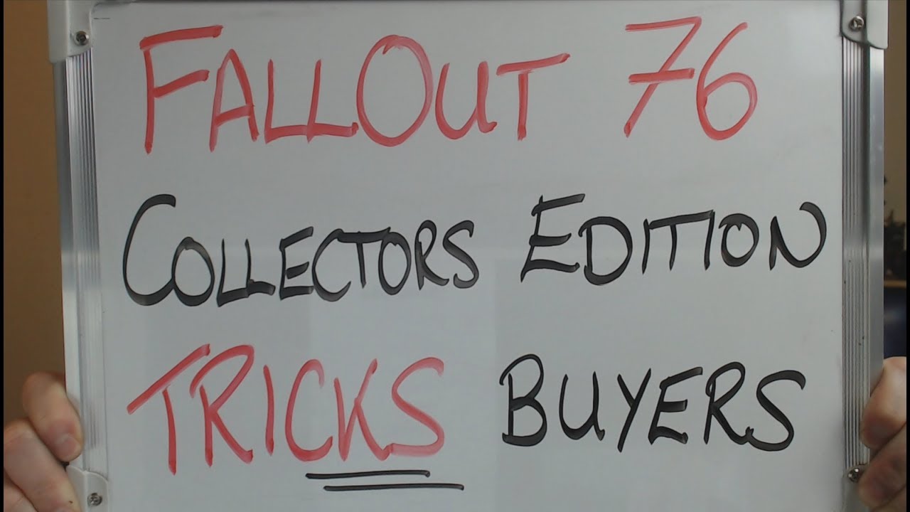 FALLOUT 76 Collectors Edition TRICKS Buyers with Bag Quality Switch !!