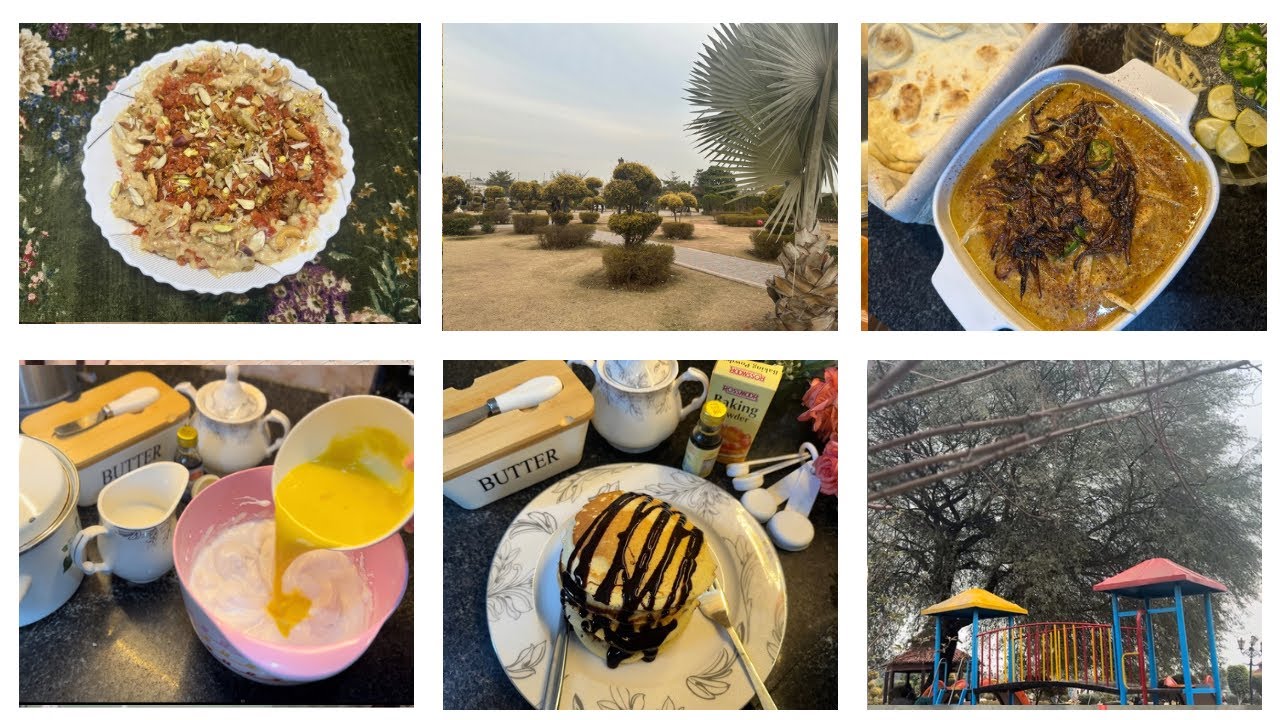 Silent Cooking Vlog | Easy Pancakes, Homemade Chicken Haleem & Carrot Halwa