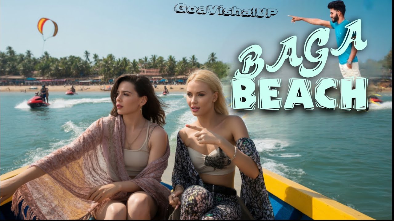 Baga beach , GOA // बागा बीच 🏖️ गोवा// (GoaVishalUP) बहुत ही बढ़िया beach 