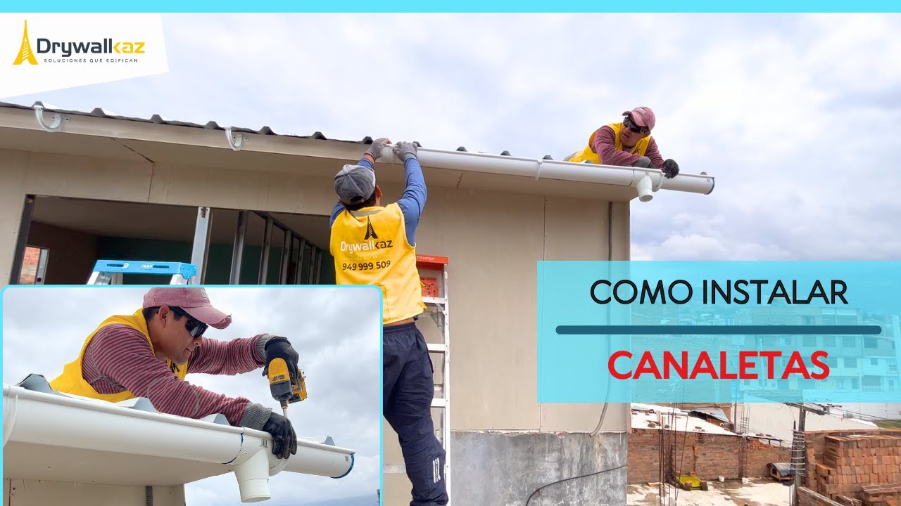 COMO instalar CANALETAS de PVC en un TECHO de manera CORRECTA | SISTEMA DRYWALL