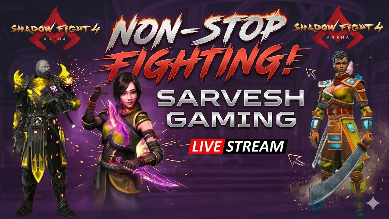 DAY 2 |  Non Stop Fighting | Shadow Fight 4 Arena