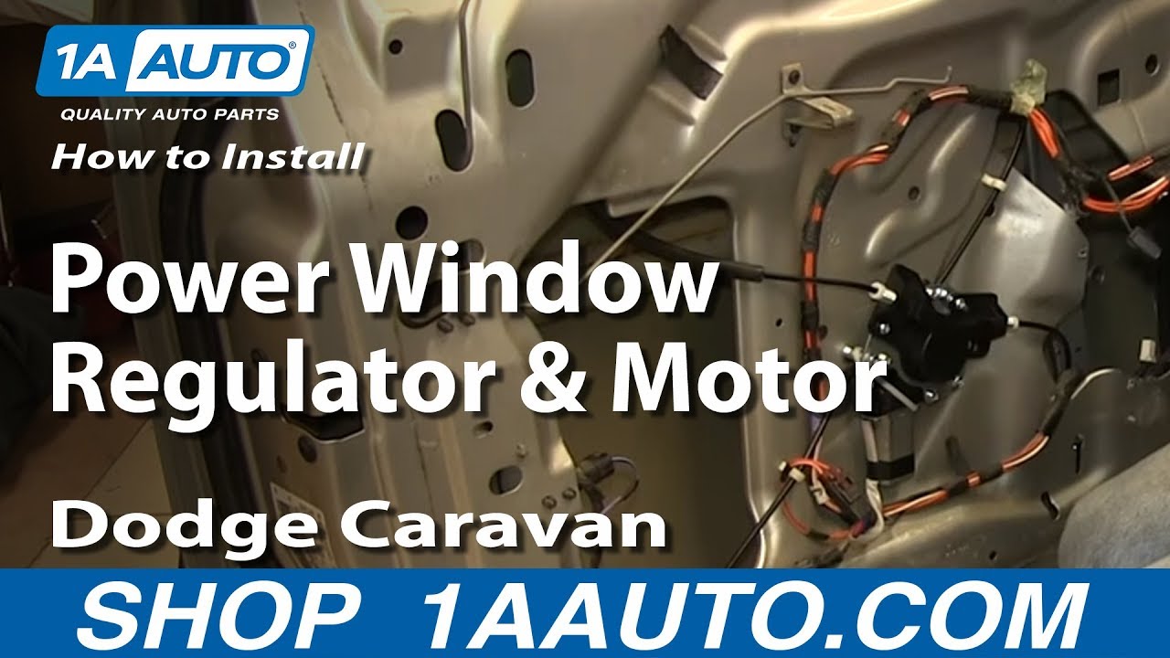 Как заменить стеклоподъемник Dodge Grand Caravan 01-03
