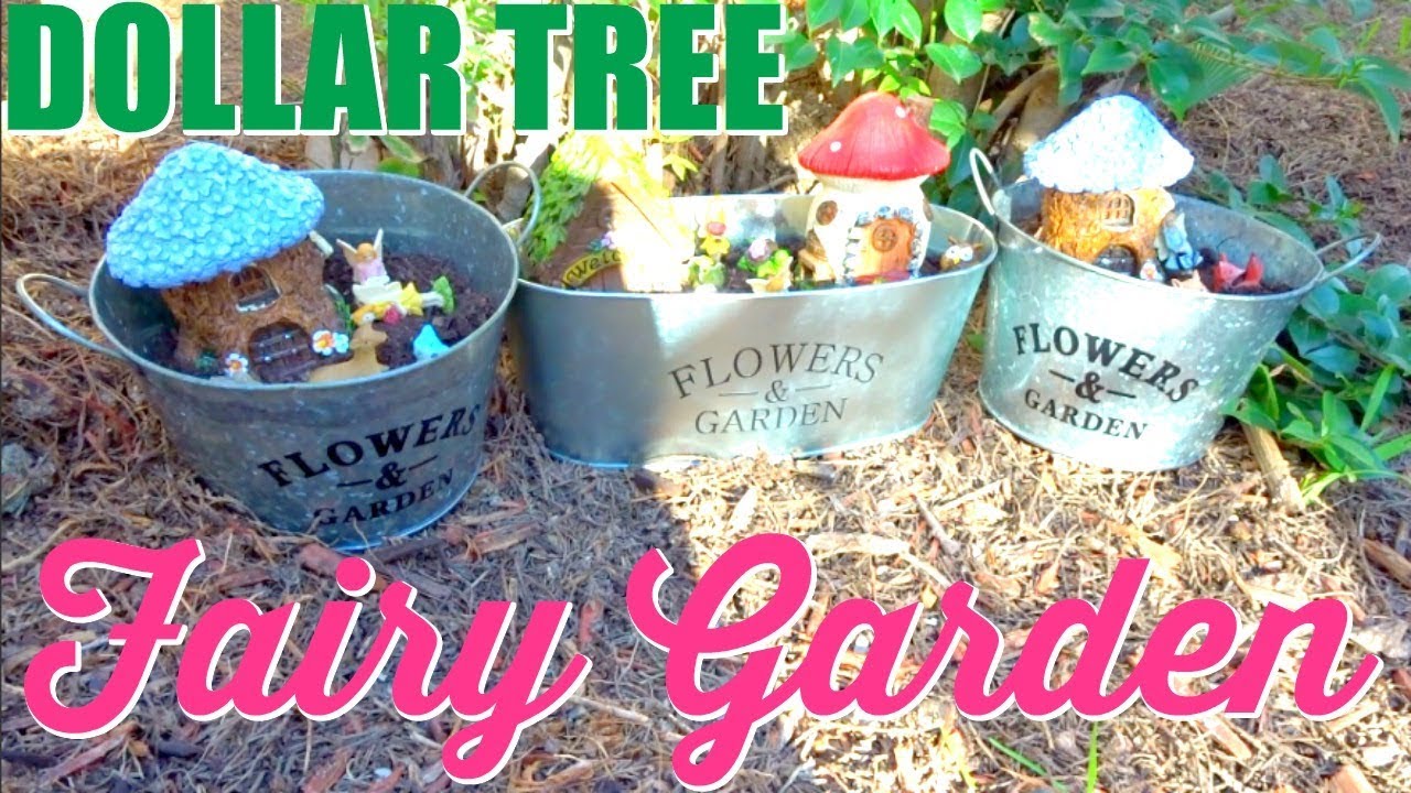 DOLLAR TREE FAIRY GARDEN & DOLLAR TREE FAIRY GARDEN HAUL!!!