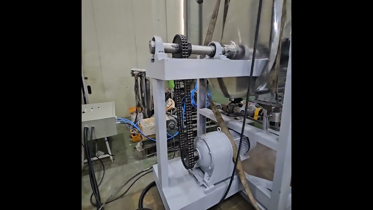 쟈켓리본믹서 2000L 시험가동(Test operation of jacket ribbon mixer 2000L)