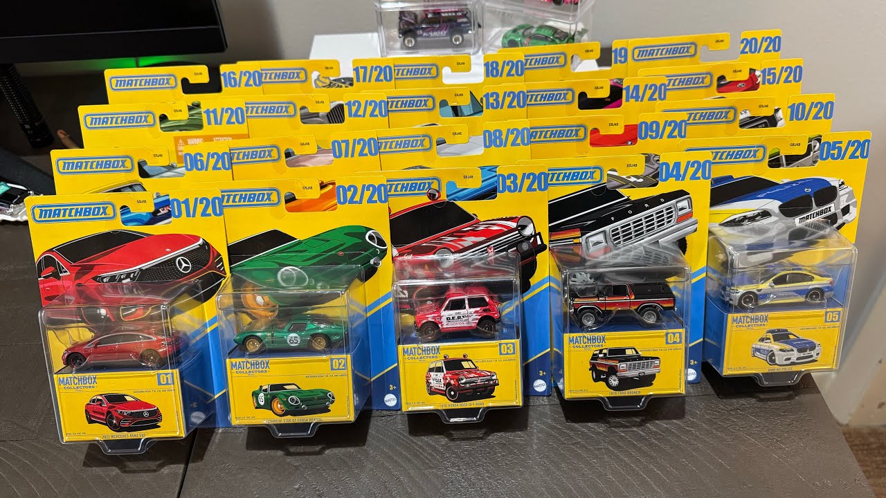 Распаковка всех 20 машинок Matchbox Collectors Series 2025 года