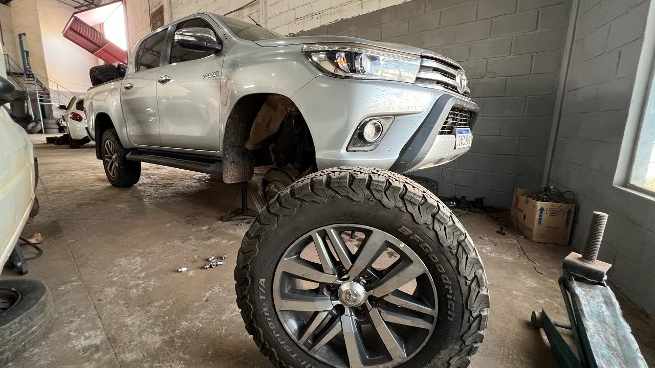 FIZ LIFT DE SUSPENSÃO NA HILUX!!!🔥 COMEÇOU A SAIR DO PAPEL!!🚜💨💨