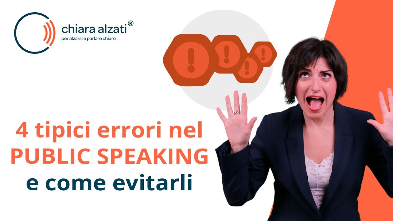 4 Tipici errori nel Public Speaking e come evitarli