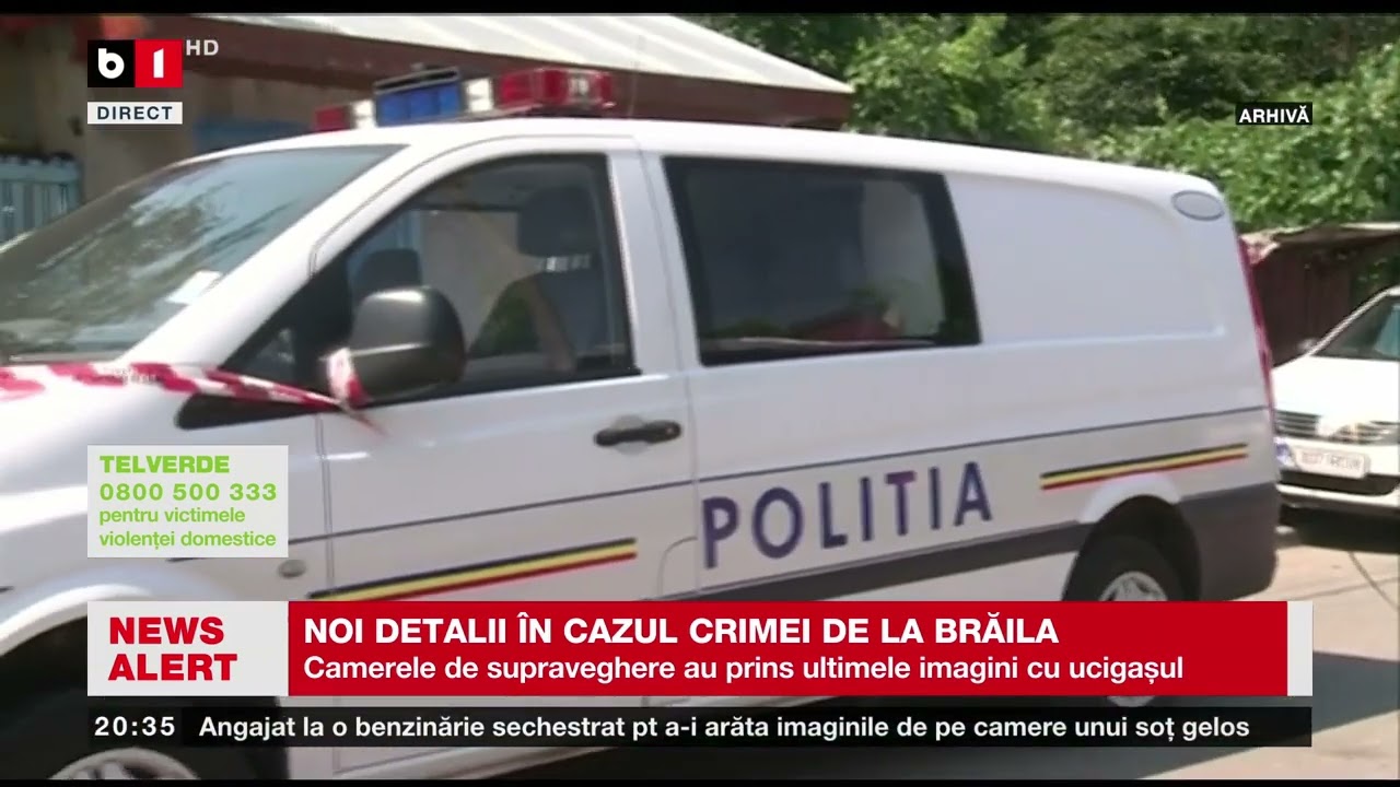 ULTIMELE IMAGINI SURPRINSE DE CAMERELE DE SUPRAVEGHERE ÎN CAZUL CRIMEI DE LA BRĂILA. _Știri B1TV_