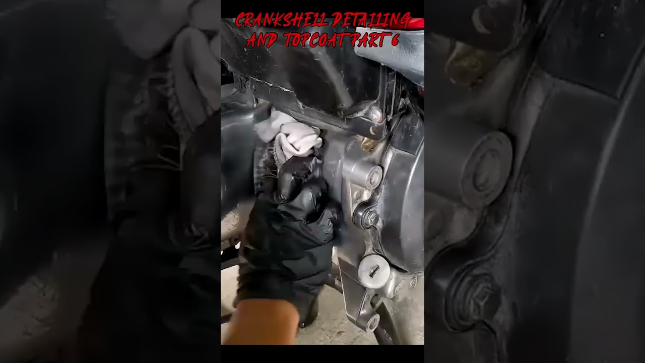 Crankshell Detailing and Applying Topcoat Part 6 #shorts @MioDioWorks