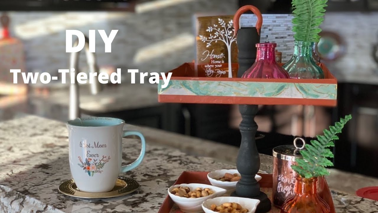 DIY Two Tiered Tray