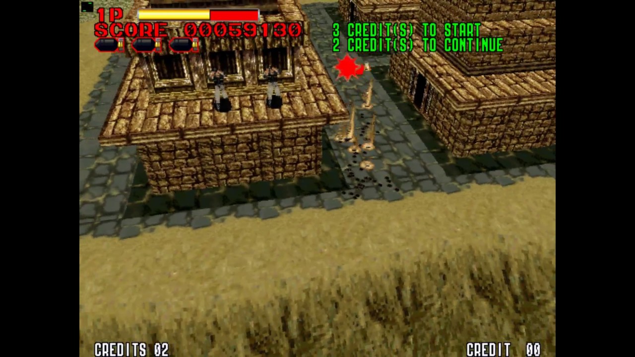 Operation Thunder Hurricane (Arcade, 1997) Gameplay