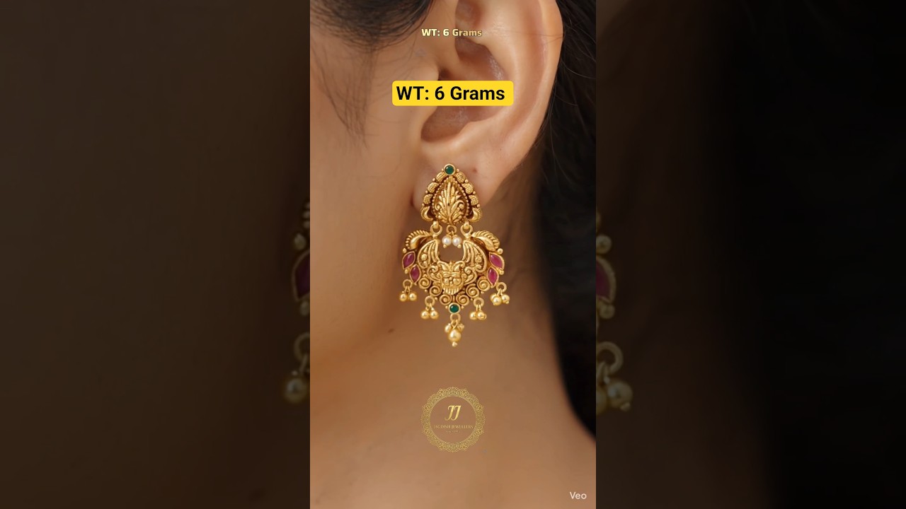 gold chandbali collection 22karat Hallmarked. latest gold chandbali designs. chandbali designs