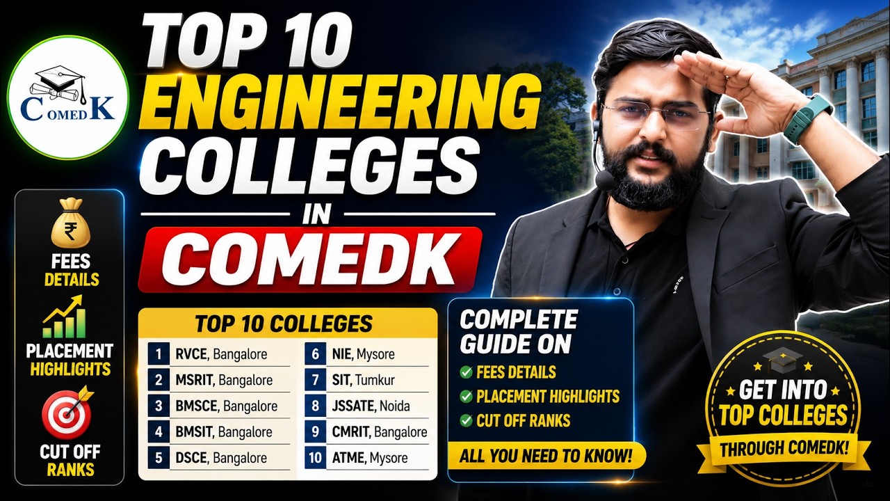 Top 10 COMEDK Colleges 2026 🔥: Fees, Placement, Cutoff | Best Engineering Colleges Through COMEDK