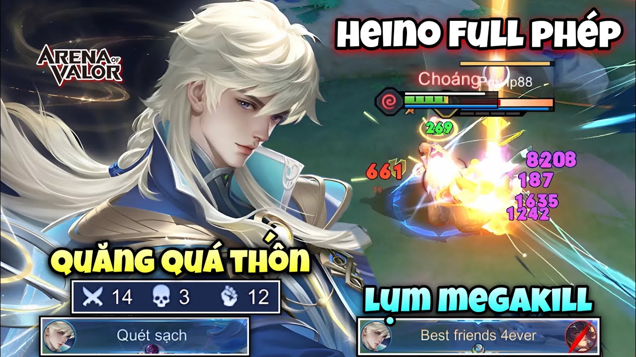 Màn Đánh Heino Với Build Full Dame Phép “ Quăng Quá Thốn “ Lụm Megakill Khiến Team Địch Khóc Thét