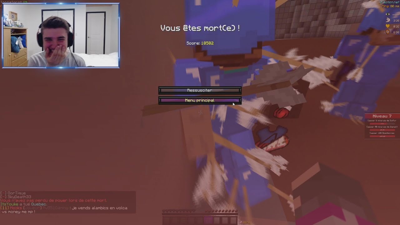 Je kill du p4 en masse sur kfaction 😎 + mort en facecam xd (je kite la wz avec 3% aussi mdr)