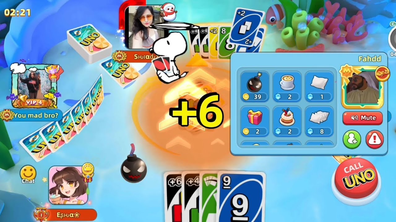 Uno Mobile Game || Go Wild X1000 with +6 card