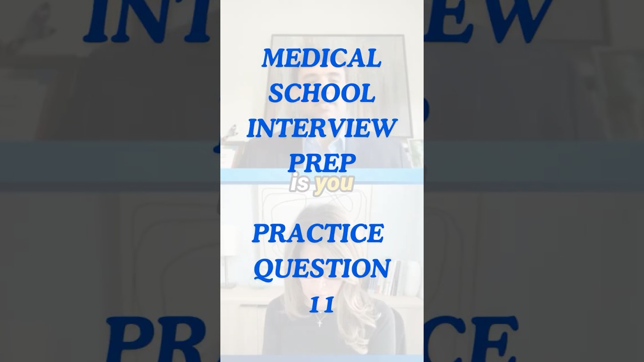 Mini Mock Interview Show - Practice Question 11 #premedlife #interviewquestions #premed