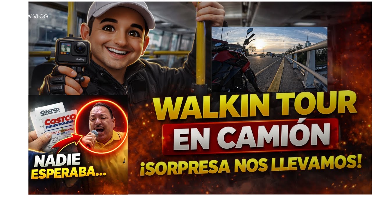WALKING TOUR SIN MOTO EN EL CAMION NOS TOPAMOS A UN FAMOSO. COSTCO ASI TE OBLIGA A PAGARLE ANUALIDAD