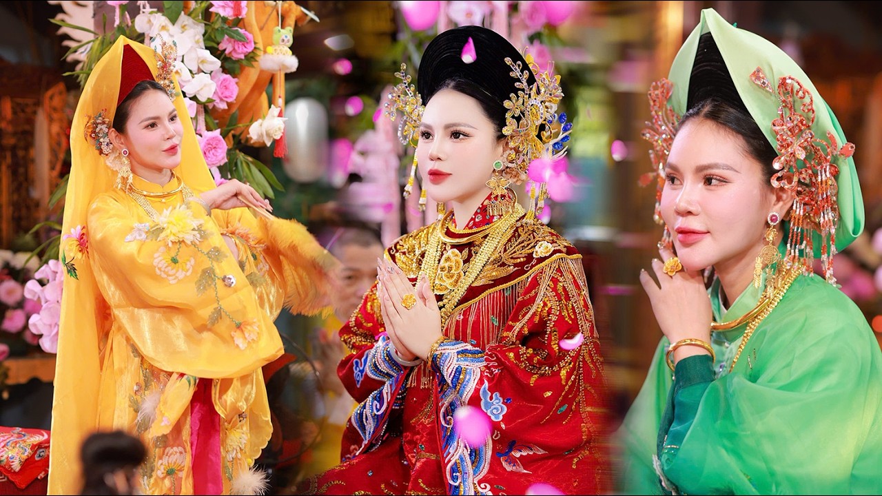 Thanh Đồng Nguyễn Kim Oanh Nhất Tâm Loan Giá Khánh Tiệc Cô Chín Tại Đền Cô Bé Ngai Vàng - P1