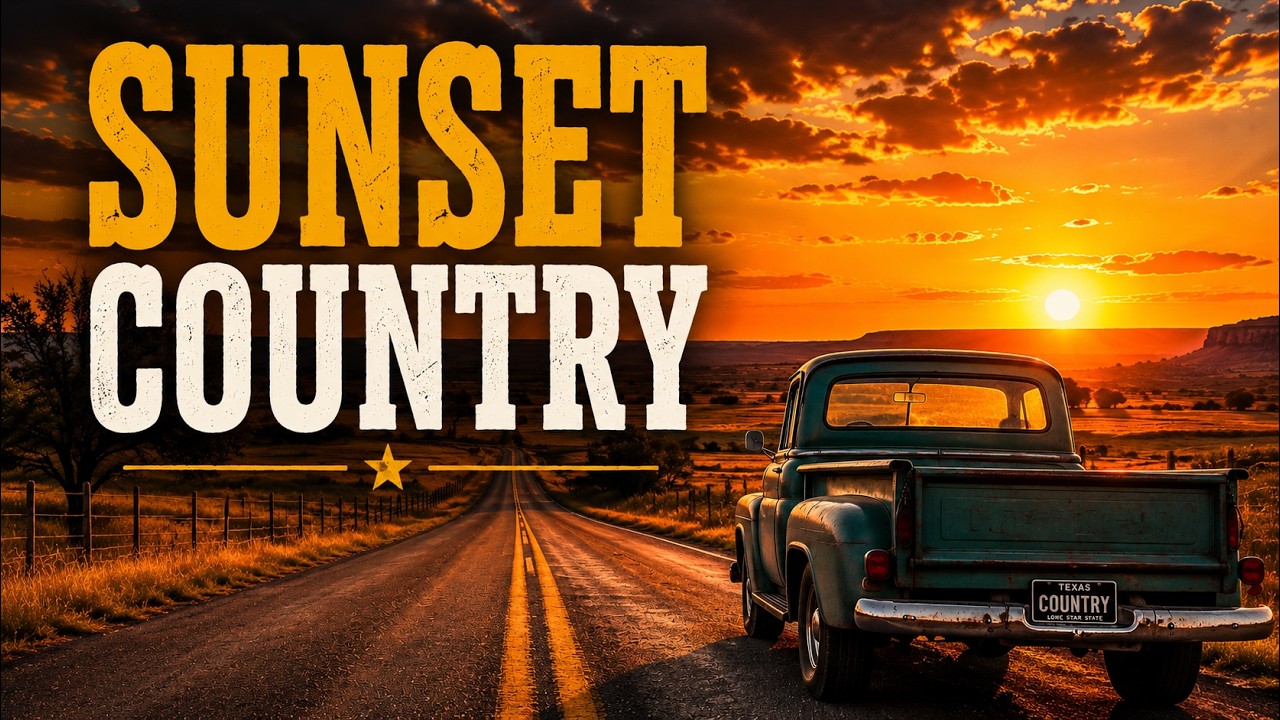 Country Roads at Sunset 🌅 Relaxing Country Music for Long Drives