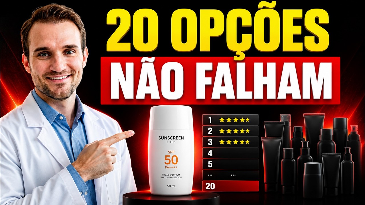 Seu protetor está ENVELHECENDO sua pele (20 que realmente protegem)