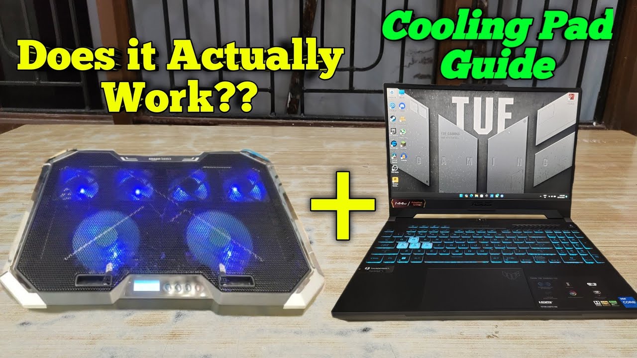 Unboxing & Testing  Amazon Basic Cooling pad on a Gaming Laptop