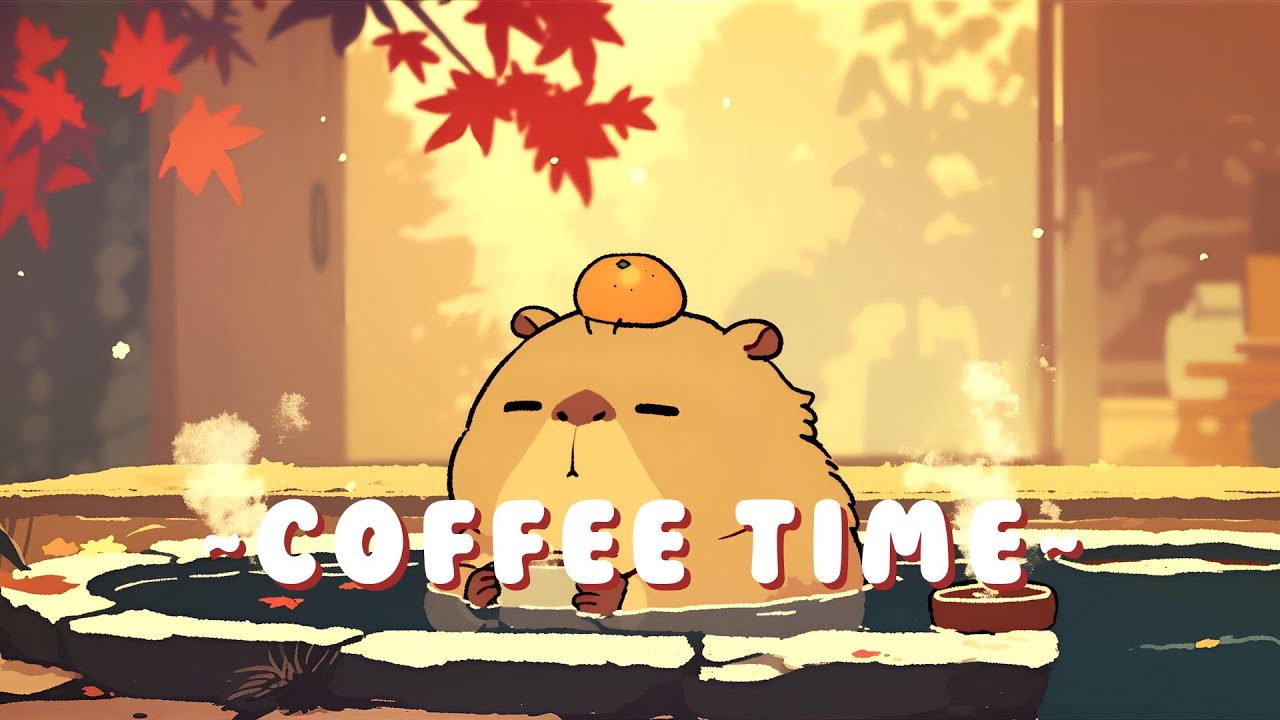 24/7 Capybara Lofi Beats - Relaxing Jazz Hop Collection ~ Peaceful Moments ~ 📚 🎵 | Focus Helper