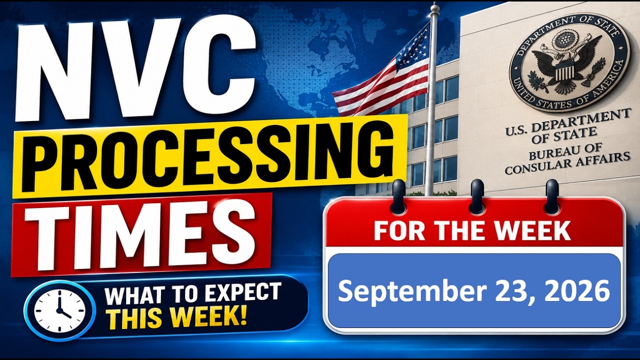NVC Processing Times As of September 23, 2026 | Welcome Letter | Document Review | NVC Inquiry