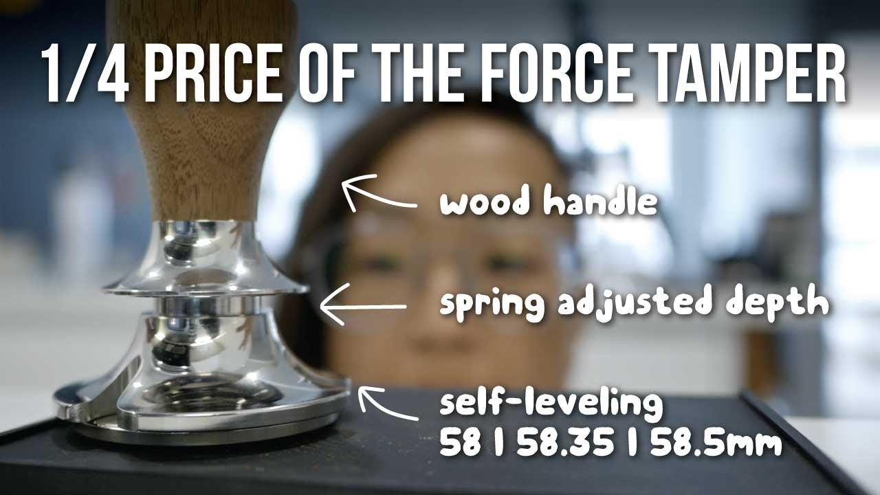 The 55$ self-leveling FORCE TAMPER alternative no one knows about: espresso machine spring tamper