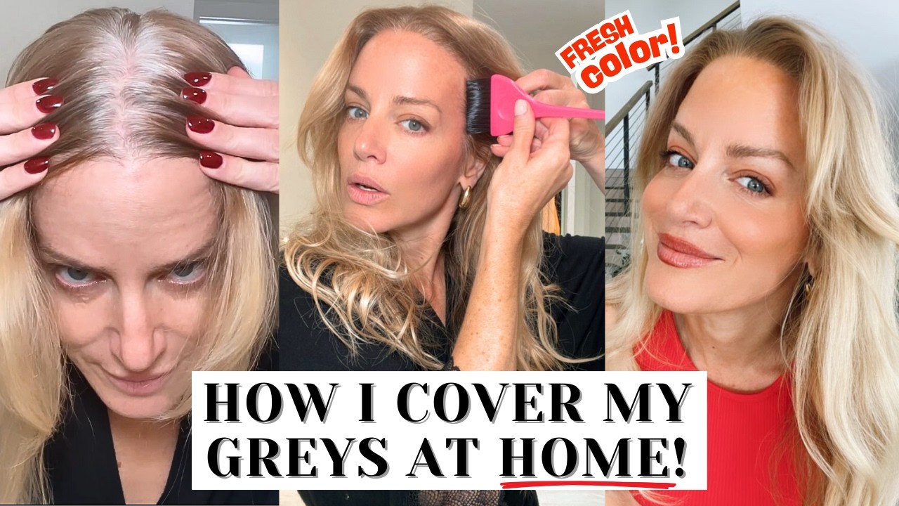How I Dye my Hair at Home (and cover grays)!