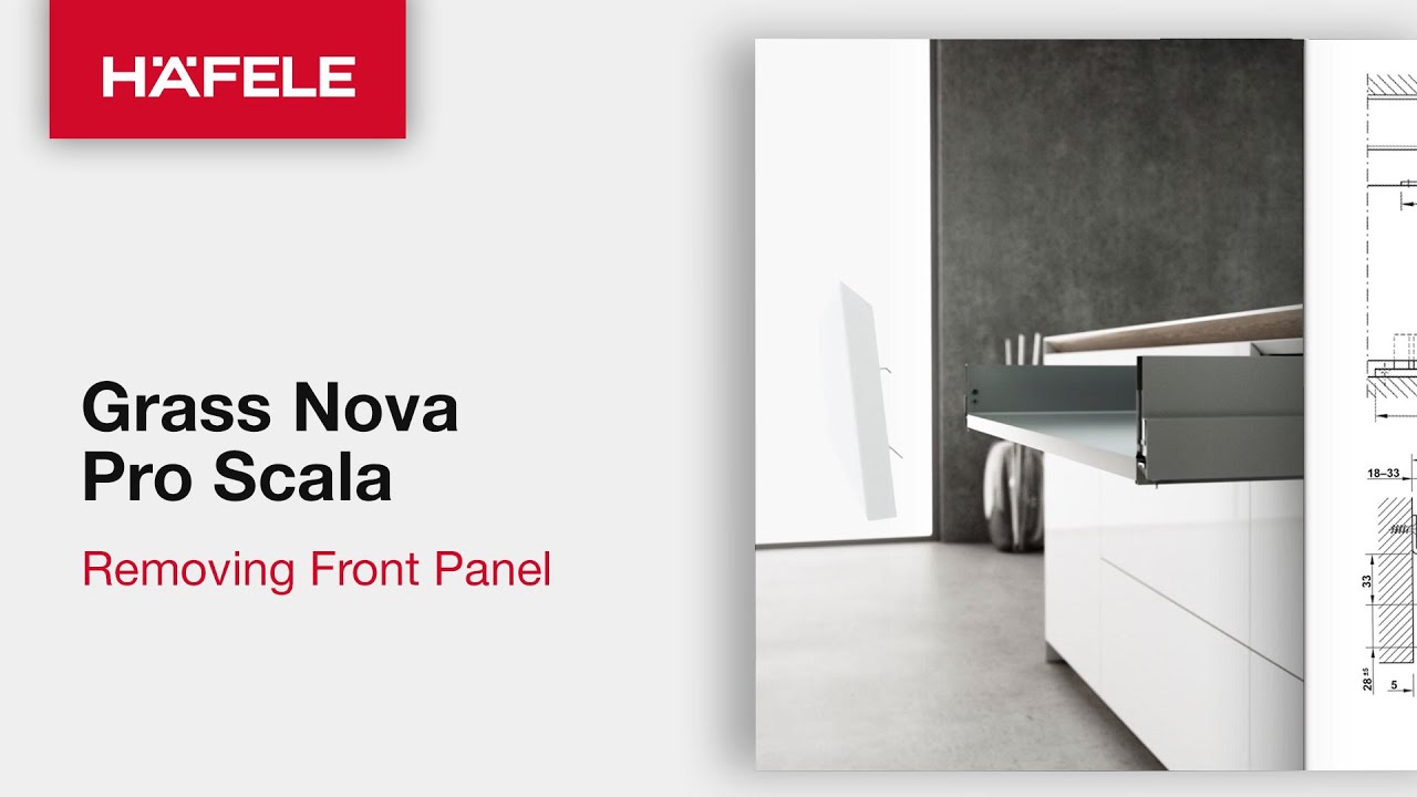Grass Nova Pro Scala Drawer System - Installing and Removing Front Panel
