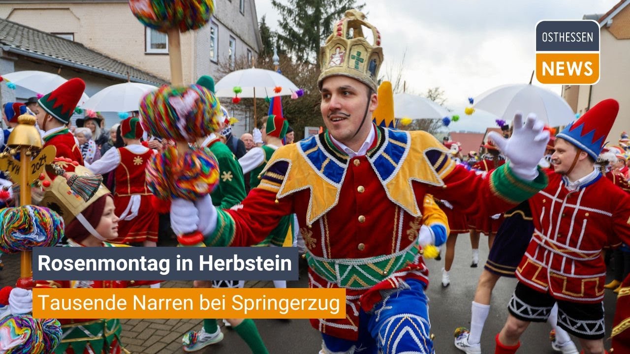 HERBSTEIN: Tausende Narren bei Springerzug