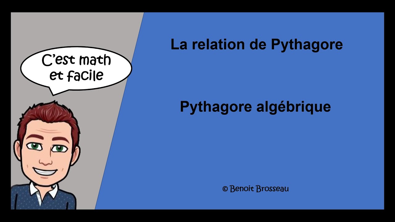 Pythagore algébrique (avec opérations algébriques)