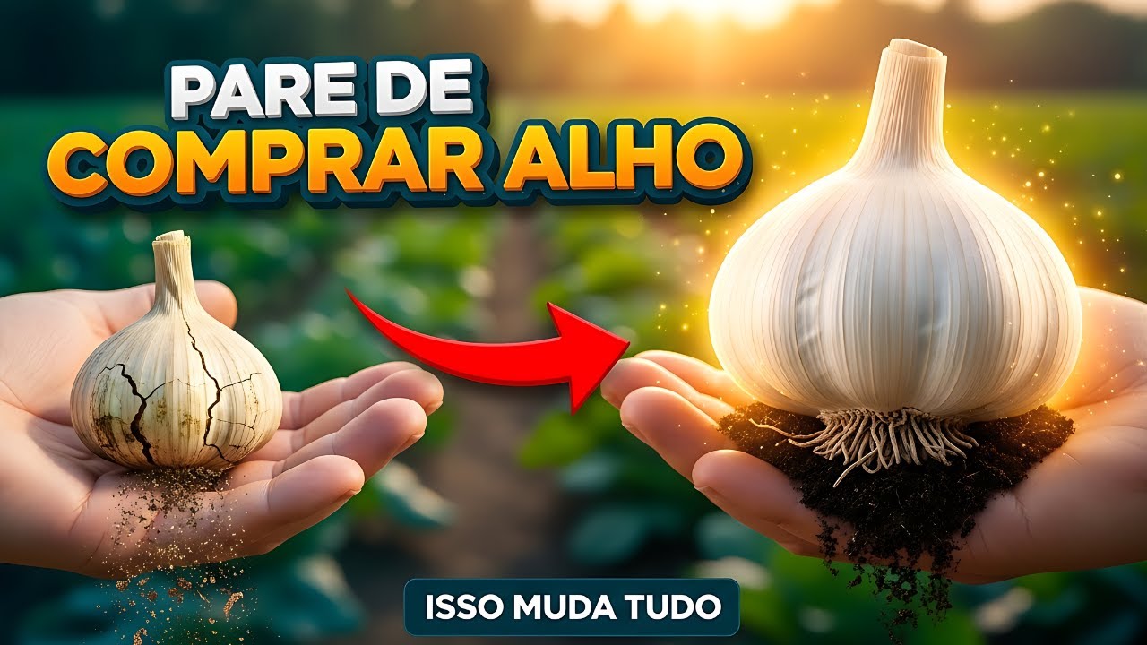 PARE de Comprar Alho! ❌ O Segredo dos Produtores para ter Alhos GIGANTES em Casa 🧄