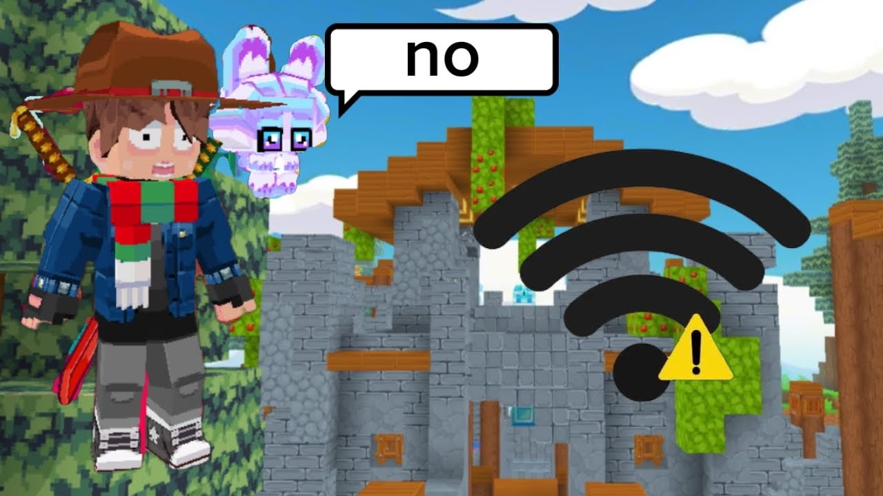 I played SkyWars with bad WiFi… Can I win tho? 💀🎮. | Minefun.io