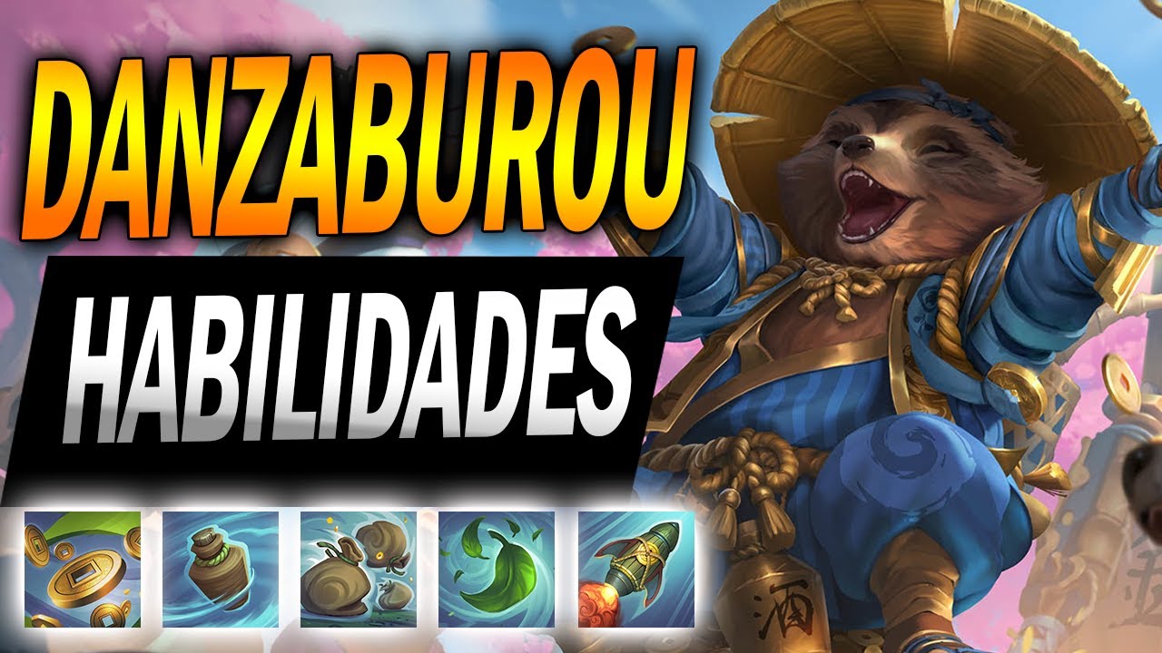 🚀 DANZABUROU 🦝 HABILIDADES INGAME | SMITE guide