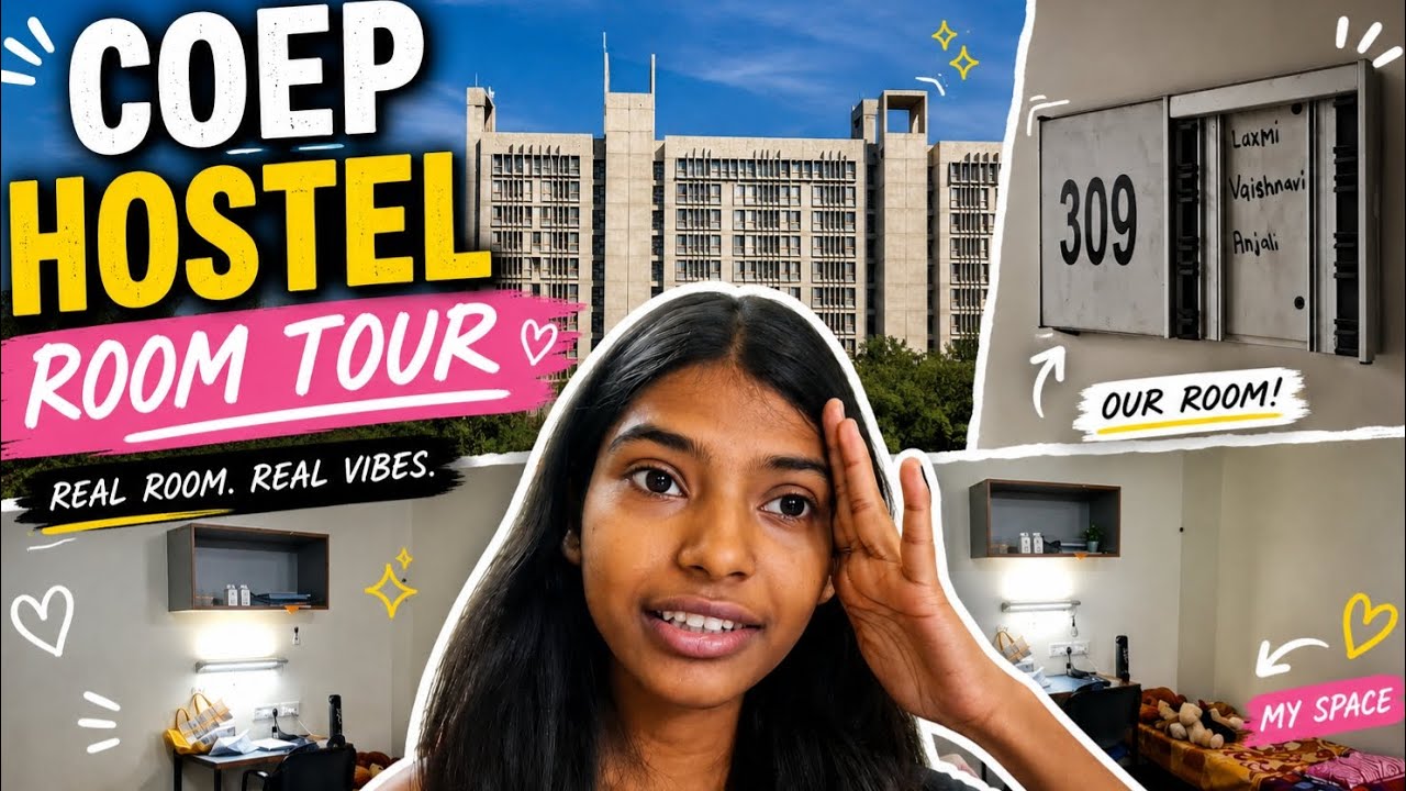  My COEP Hostel Room Tour 🏠 #coep #mhtcet2026 #jee #hostel 