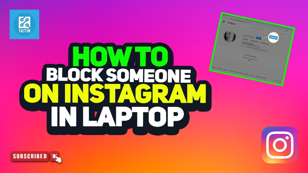 How to Block Someone on Instagram in Laptop 2025