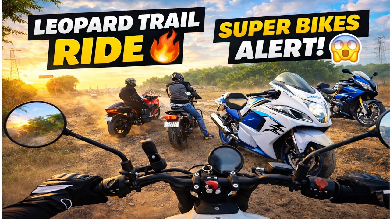 Leopard Trail Gurgaon Morning Ride 🌄 | Off-Roading + Super Bikes | Best Sunday Moto Vlog